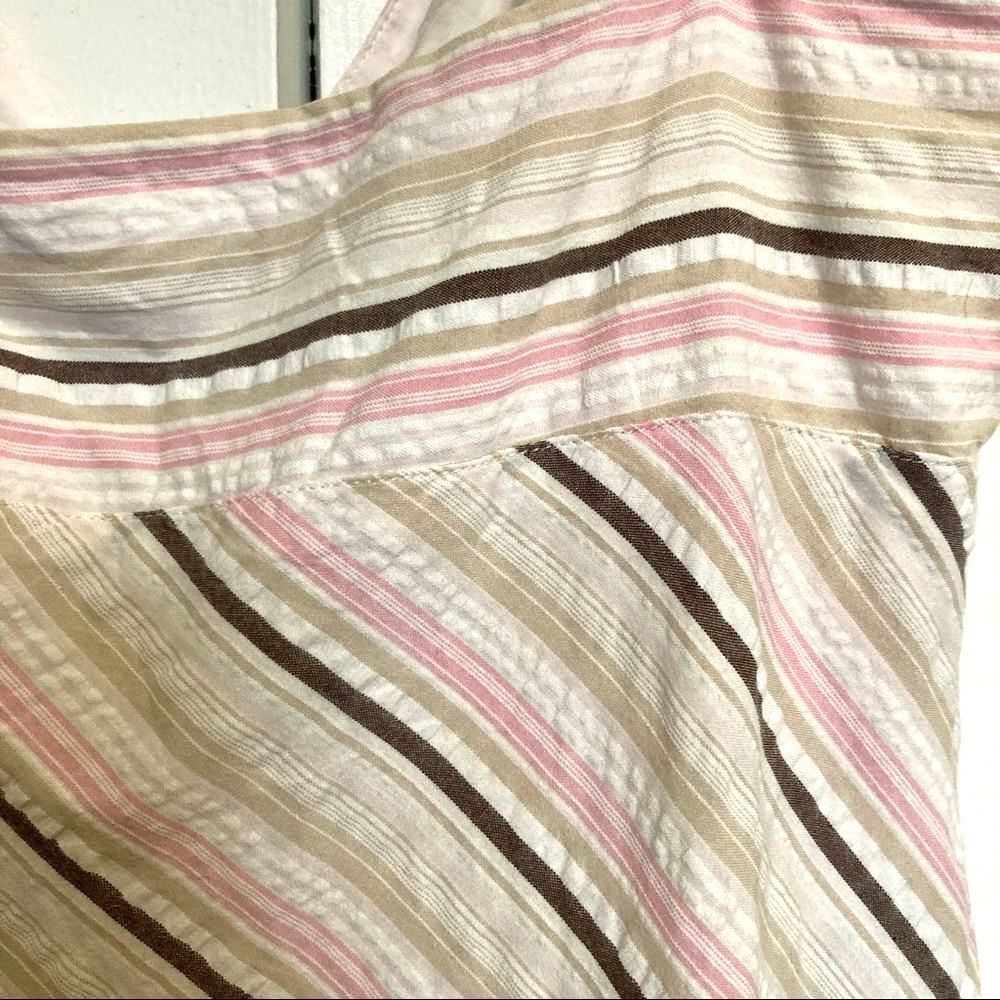 Guess Diagonal Stripe Strappy Midi Summer Dress W… - image 4